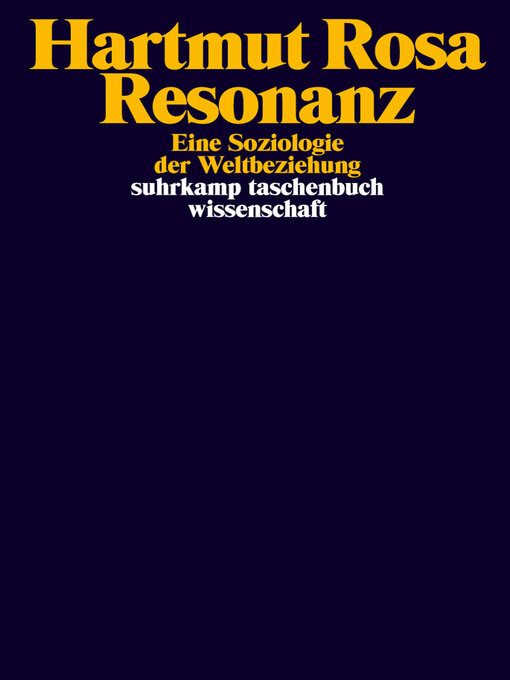Title details for Resonanz by Hartmut Rosa - Wait list